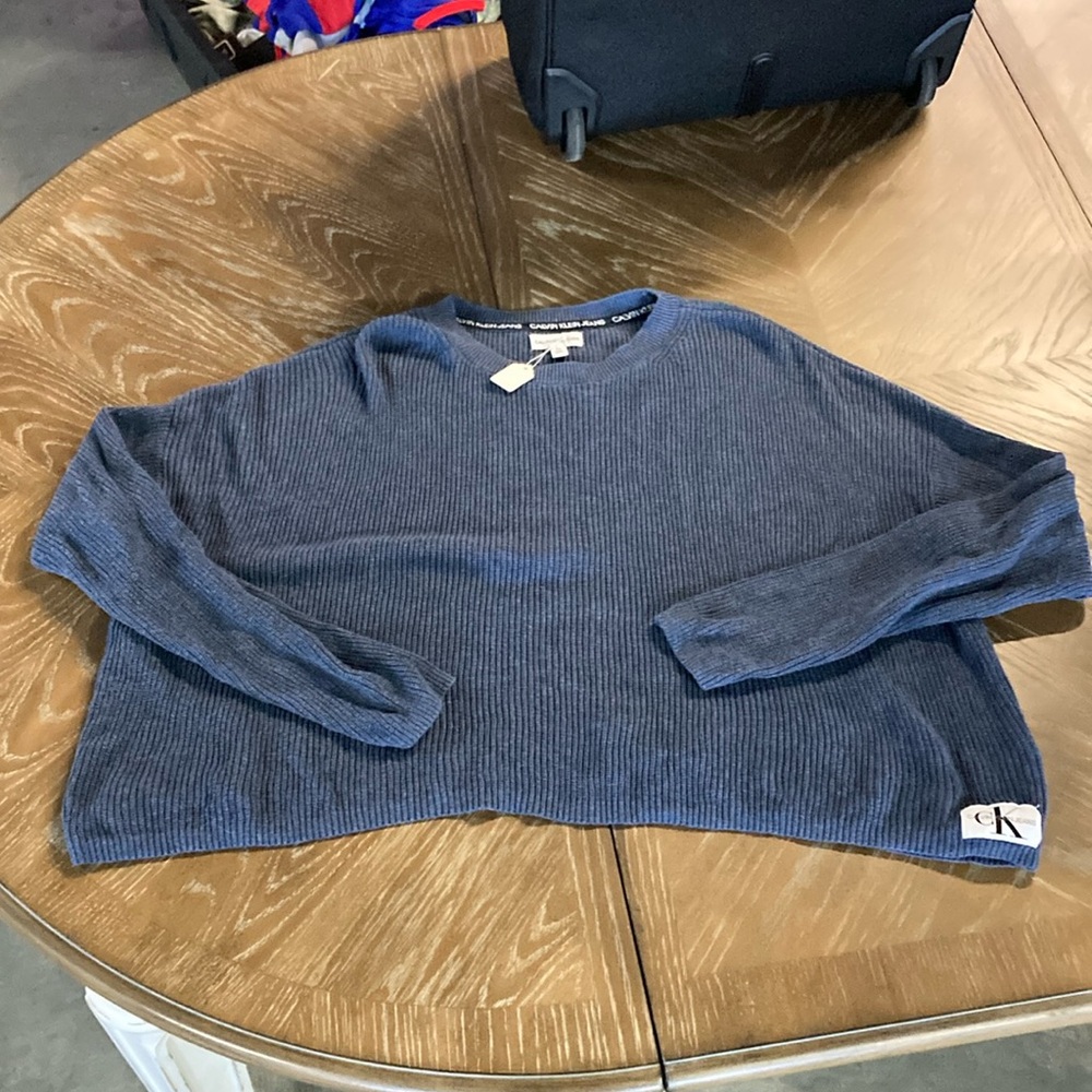 100% cotton Calvin Klein sweater crop